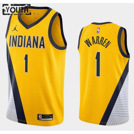 Camiseta Niños Indiana Pacers T.J. Warren 1 2020-21 Jordan Brand Statement Edition Swingman